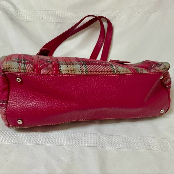 💖FOSSIL Plaid Pink Handbag💖 - Picture 10 of 14